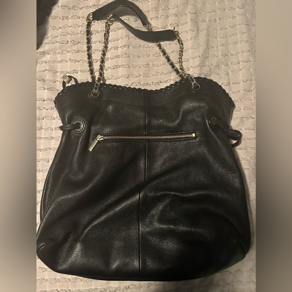 Tory Burch Black Leather Bag- adjustable strap - Picture 6 of 11